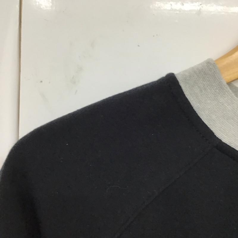 ナイキ NIKE トレーナー 長袖 キッズ スウェット 裏起毛 S ロゴ、文字 黒 / ブラック / X 灰 / グレー /  ボーイズ USED 古着 中古 10117756