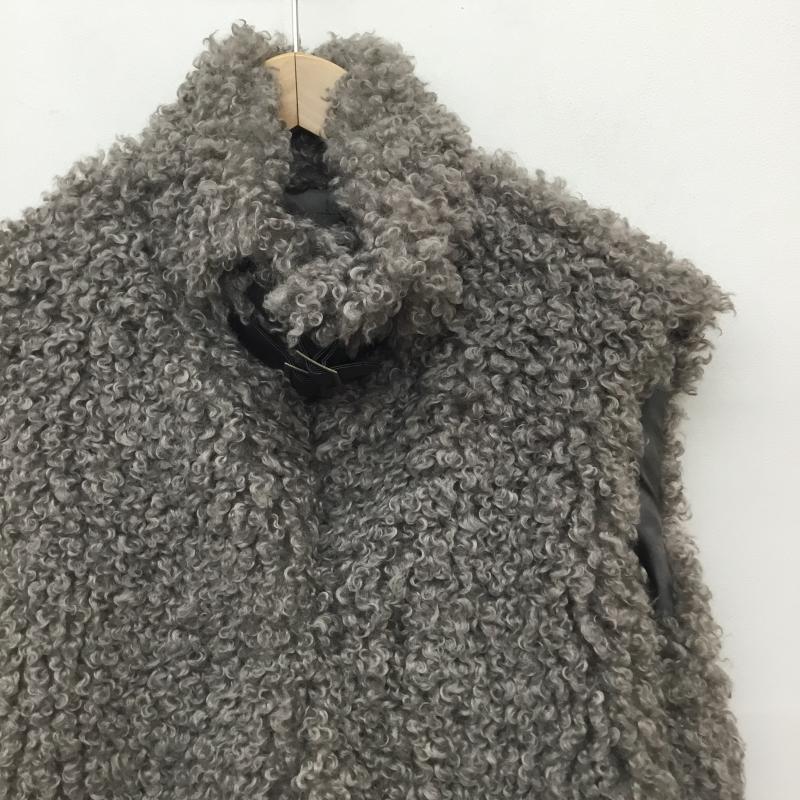 ココ ディール COCO DEAL ジャケット、上着 ジャケット、ブレザー ボア　ベスト 2 無地 灰 / グレー /  レディース USED 古着 中古 10140446