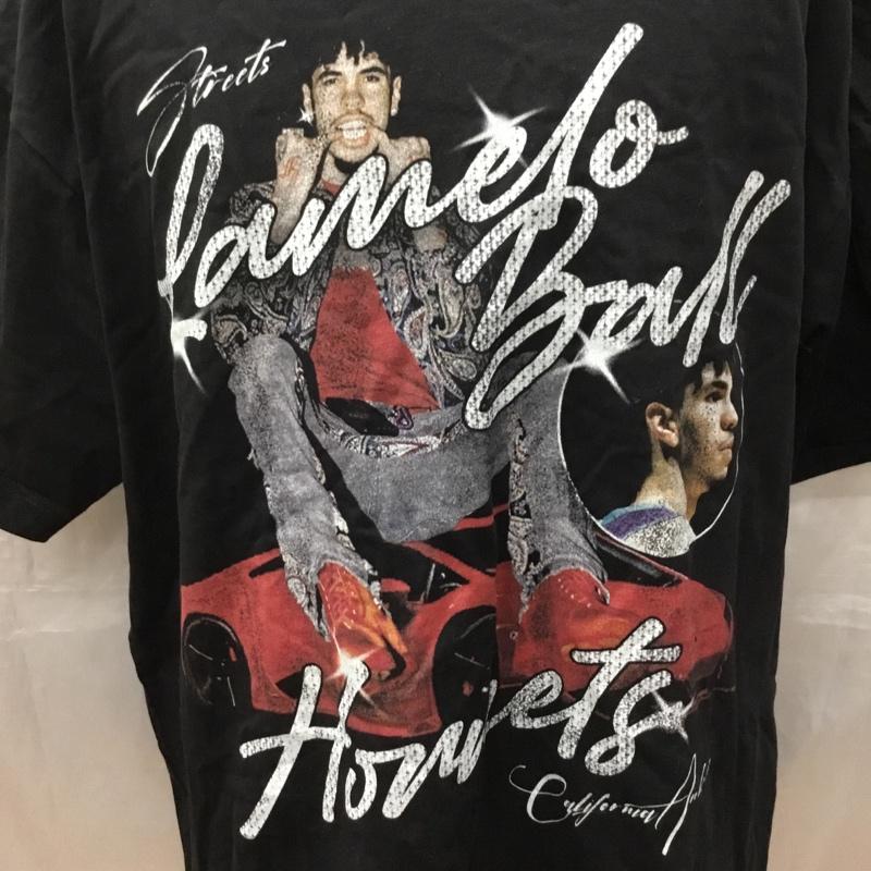 古着 USED Tシャツ 半袖 半袖カットソー プリントTシャツ クルーネックカットソー 古着 XXL プリント 黒 / ブラック /  メンズ USED 古着 中古 10116717