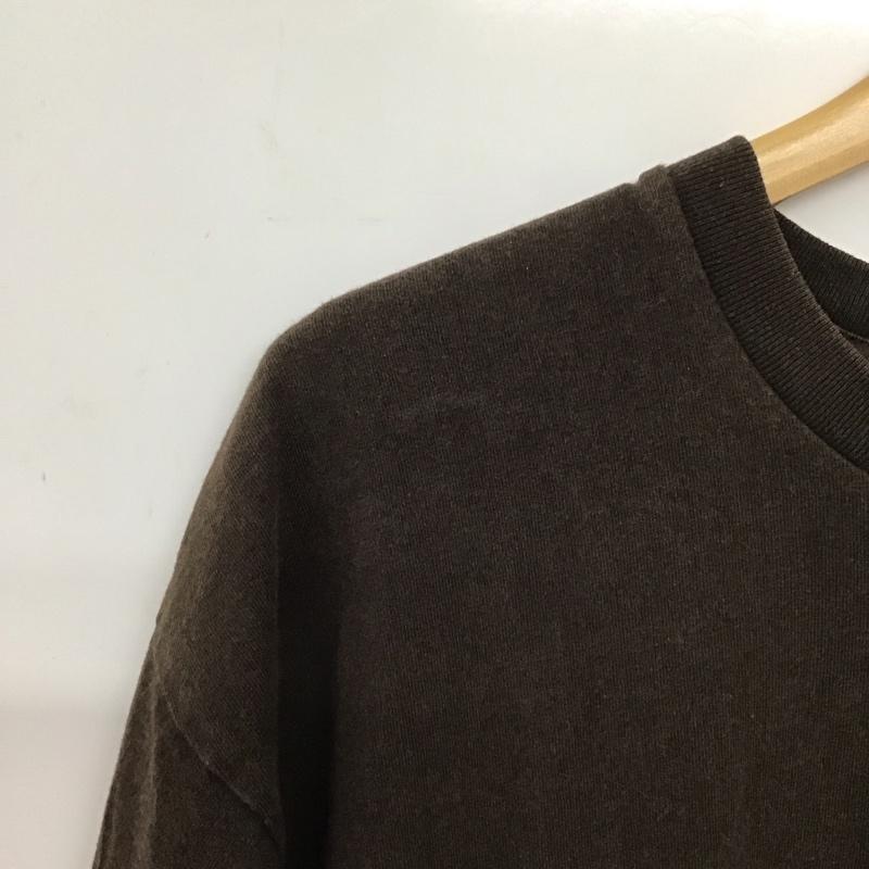 アベイシングエイプ A BATHING APE Tシャツ 半袖 半袖カットソー プリントTシャツ クルーネックカットソー L ロゴ、文字 茶 / ブラウン /  メンズ USED 古着 中古 10132086