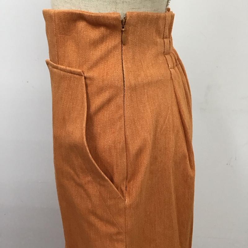 センスオブプレイスバイアーバンリサーチ SENSE OF PLACE by URBAN RESEARCH スカート ロングスカート AA45-25S114 アシンメトリーハイウエストタイトスカート M 無地 橙 / オレンジ /  レディース USED 古着 中古 10117727