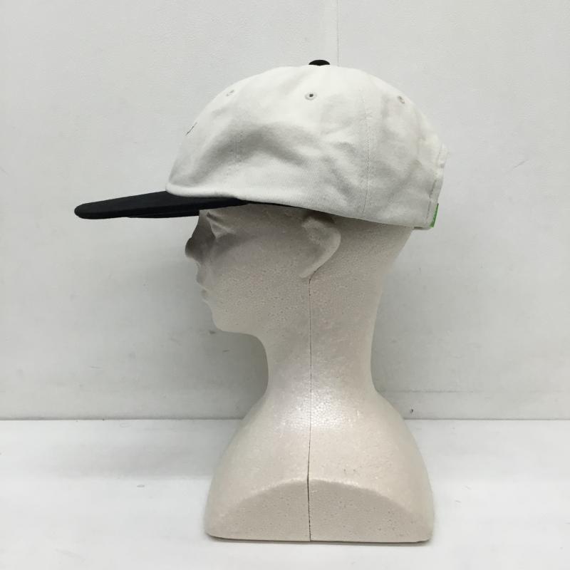 ハフ HUF 帽子 キャップ FORMLESS SCRIPT 6 PANEL ロゴ、文字 白 / ホワイト / X 黒 / ブラック /  メンズ USED 古着 中古 10130866