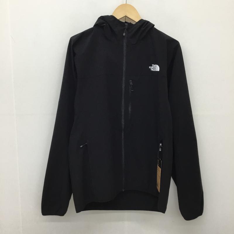 ザノースフェイス THE NORTH FACE ジャケット、上着 ジャンパー、ブルゾン NP22401 マウンテンソフトシェルフーディ L ロゴ、文字 黒 / ブラック /  メンズ USED 古着 中古 10134997