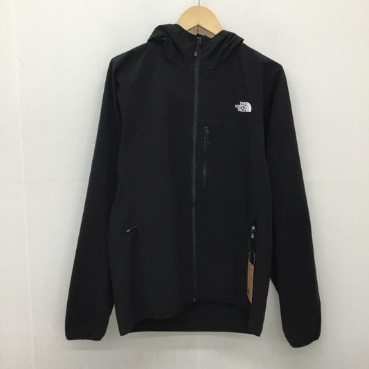 ザノースフェイス THE NORTH FACE ジャケット、上着 ジャンパー、ブルゾン NP22401 マウンテンソフトシェルフーディ L ロゴ、文字 黒 / ブラック /  メンズ USED 古着 中古 10134997