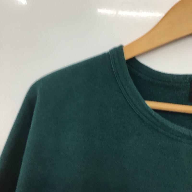 カブー KAVU トレーナー 長袖 19821309 スウェット 裏起毛 M ロゴ、文字 緑 / グリーン /  メンズ USED 古着 中古 10144087