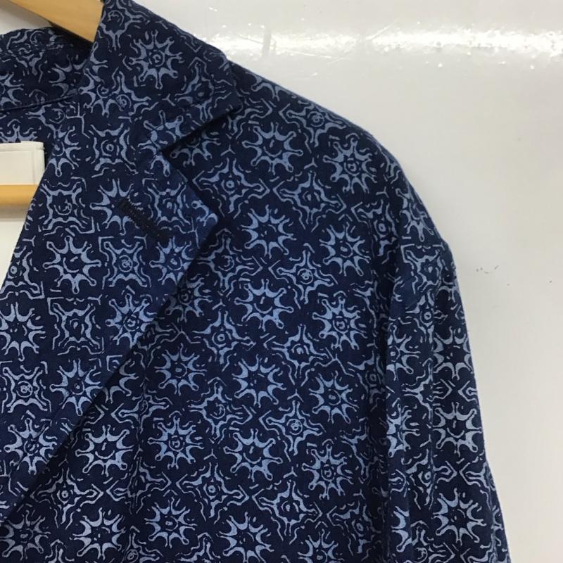 ユナイテッドアローズアンドサンズ UNITED ARROWS & SONS ジャケット、上着 ジャケット、ブレザー 5522-218-0066 長袖ジャケット アウター 薄手 L プリント 青 / ブルー /  メンズ USED 古着 中古 10138555