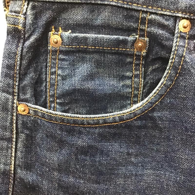 リーバイストラウスアンドコー Levi Strauss & co. パンツ デニム、ジーンズ デニムパンツ ストレートパンツ ワイドパンツ カジュアルパンツ 32インチ 無地 インディゴ / インディゴ /  メンズ USED 古着 中古 10113577