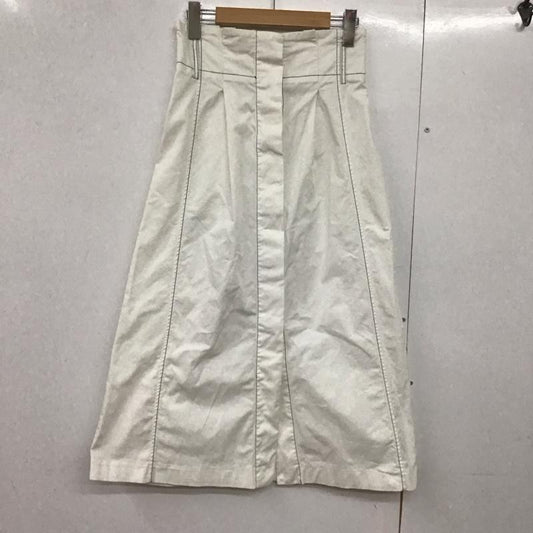 ザラ ZARA スカート ロングスカート XS 無地 白 / ホワイト /  レディース USED 古着 中古 10144035