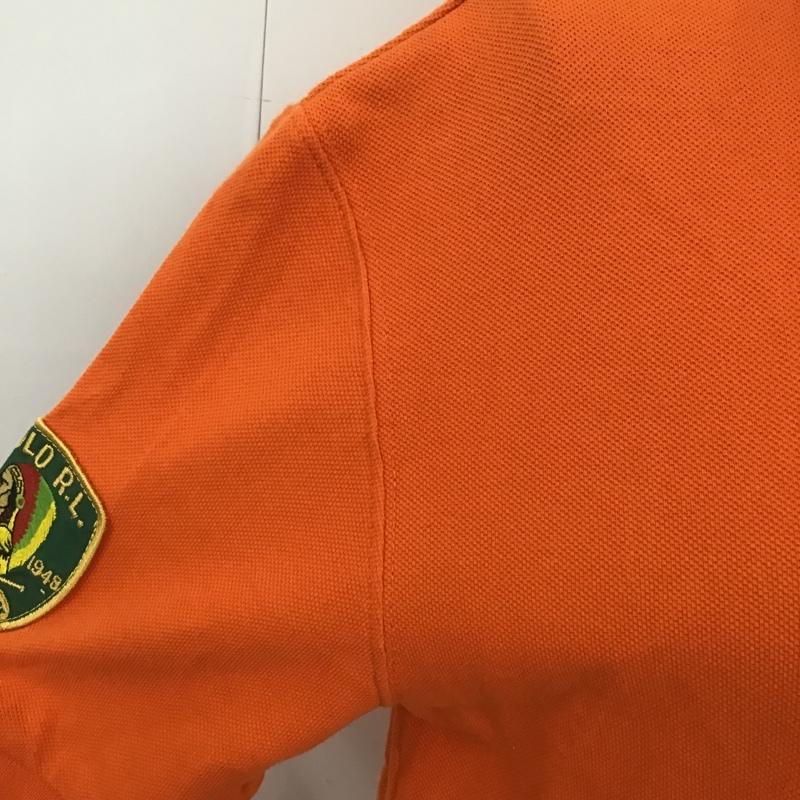 ポロバイラルフローレン Polo by RALPH LAUREN ポロシャツ 半袖 L 無地 橙 / オレンジ /  レディース USED 古着 中古 10105790