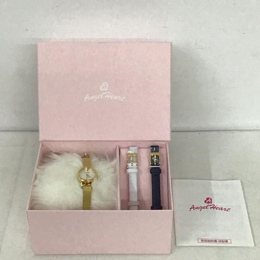 エンジェルハート ANGEL HEART 腕時計 アナログ（クォーツ式） TC19YG 箱有 ロゴ、文字 金 / ゴールド /  レディース USED 古着 中古 10134111