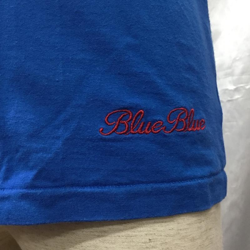 ブルーブルー BLUE BLUE Tシャツ 半袖 700039-171 Vネック 1 ロゴ、文字 青 / ブルー /  メンズ USED 古着 中古 10115522