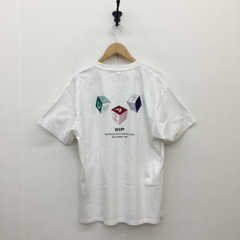 カーハート Carhartt Tシャツ 半袖 Carhartt CUBE T-shirt L プリント X ロゴ、文字 白 / ホワイト /  メンズ USED 古着 中古 10127162
