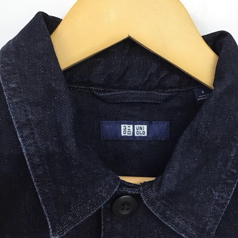 ユニクロ UNIQLO ジャケット、上着 ジャケット、ブレザー 01-31-2h006a デニムジャケット Gジャン S 無地 インディゴ / インディゴ /  メンズ USED 古着 中古 10141008