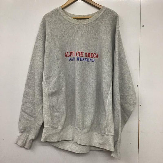 リー Lee トレーナー 長袖 ロゴ、文字 X 刺繍 灰 / グレー /  メンズ USED 古着 中古 10137051
