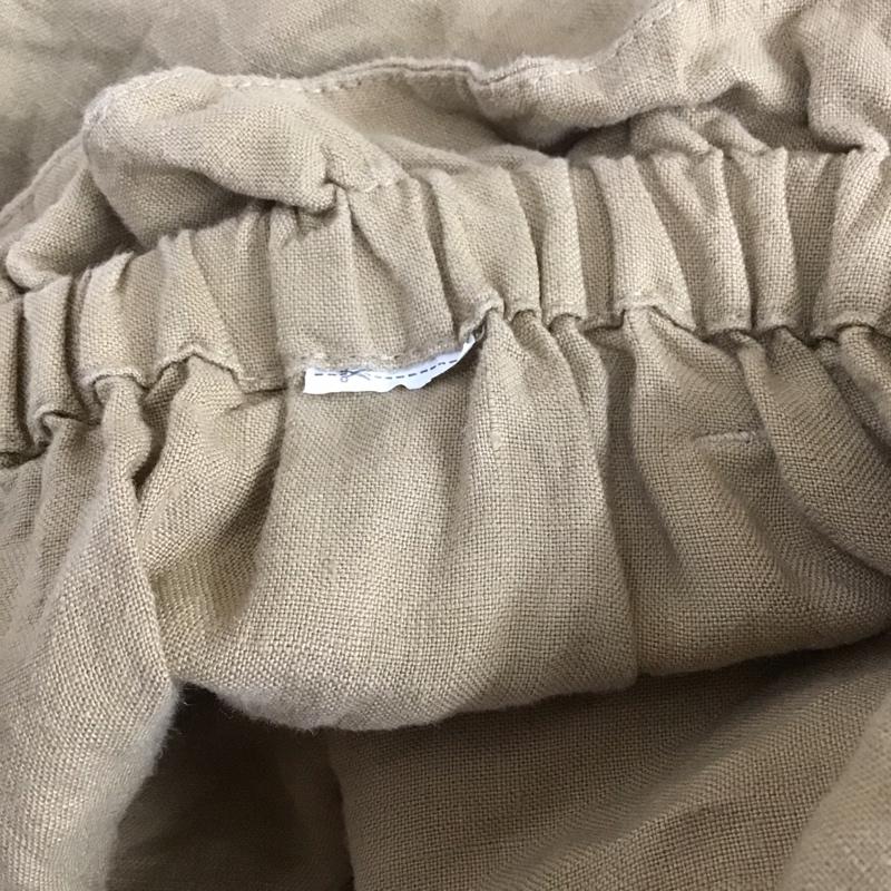 ザラ ZARA スカート ひざ丈スカート ベルト付き L 無地 ベージュ / ベージュ /  レディース USED 古着 中古 10108585