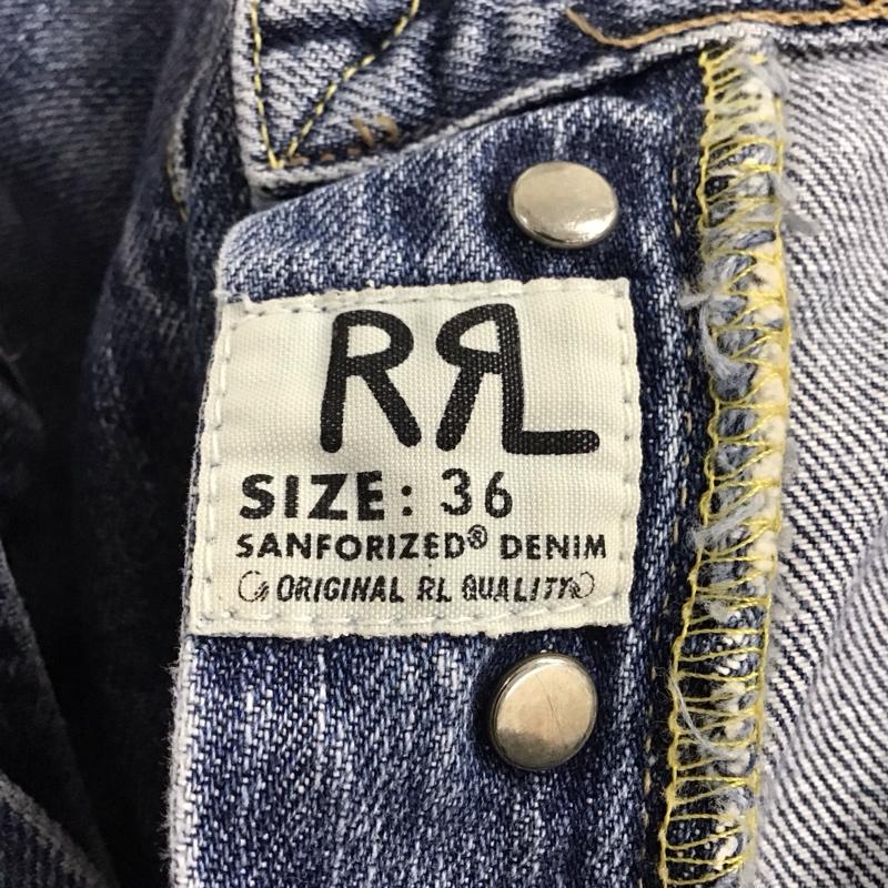 ダブルアールエル RRL パンツ デニム、ジーンズ デニムパンツ スリムパンツ カジュアルパンツ 無地 インディゴ / インディゴ /  メンズ USED 古着 中古 10145353