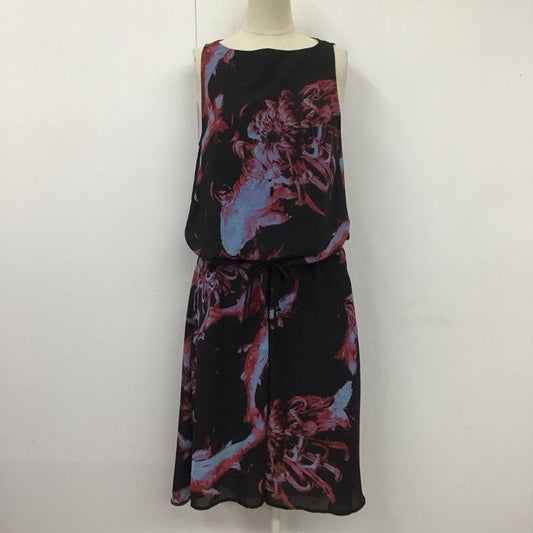ディーゼル DIESEL ワンピース ロングスカート ノースリーブ XXS 花柄 黒 / ブラック /  レディース USED 古着 中古 10110867