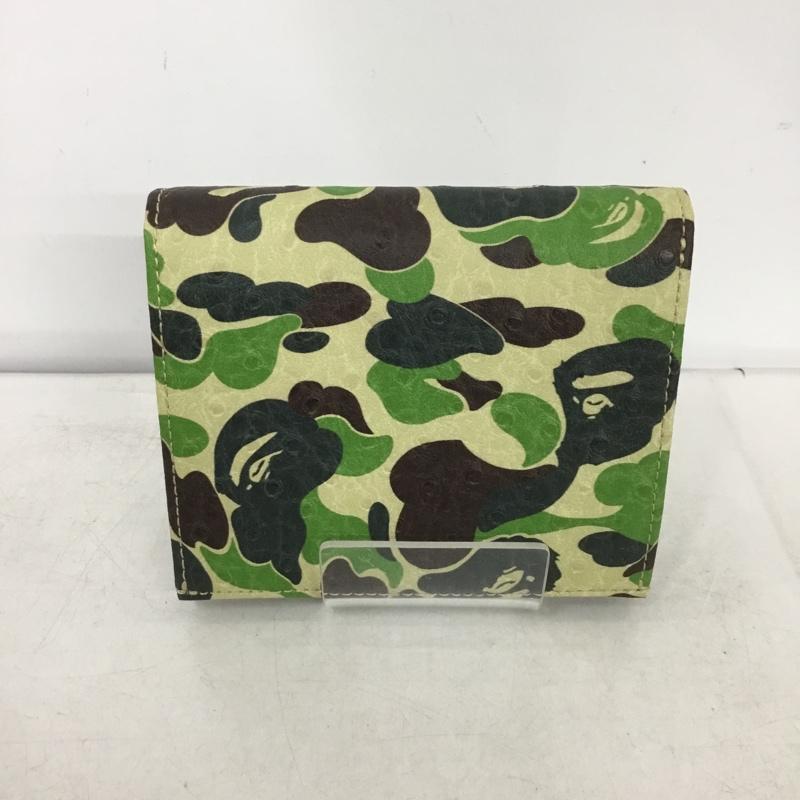 アベイシングエイプ A BATHING APE 財布 二つ折り ABC CAMO MINI WALLET カモフラージュ柄・迷彩 マルチカラー / マルチカラー /  メンズ USED 古着 中古 10148450