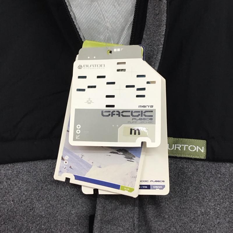バートン BURTON ジャケット、上着 ジャケット、ブレザー ジップアップジャケット パーカージャケット アウター M ロゴ、文字 黒 / ブラック / X 灰 / グレー /  メンズ USED 古着 中古 10143112