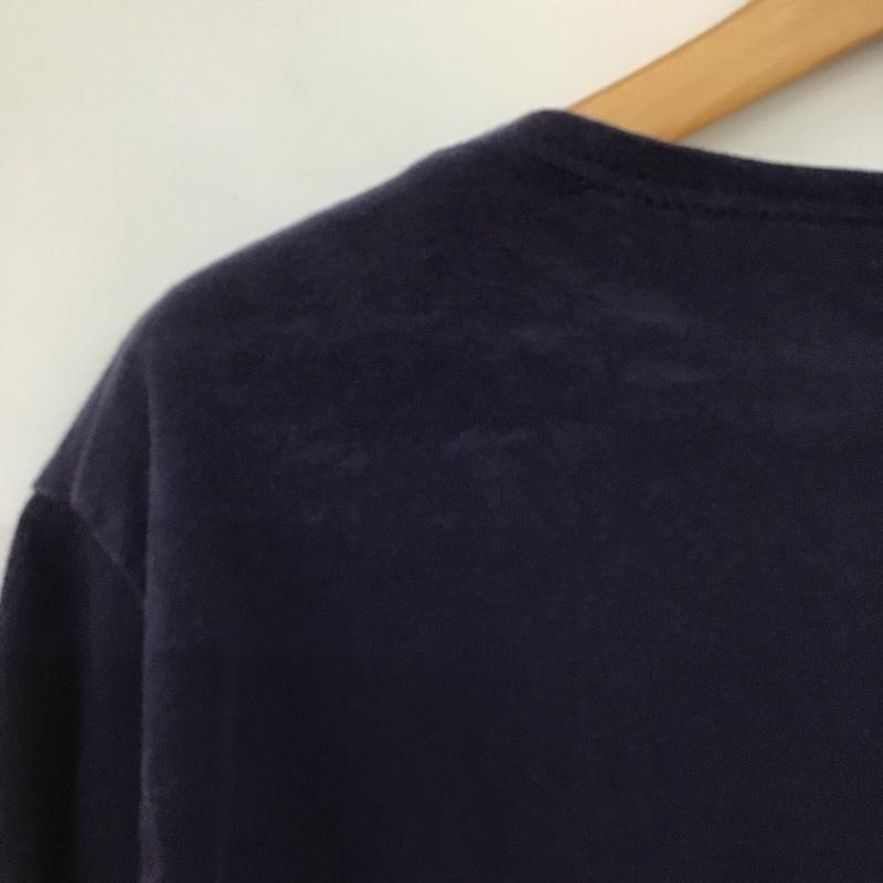 セントジェームス SAINT JAMES Tシャツ 半袖 半袖カットソー 無地Tシャツ クルーネックカットソー 40 無地 紺 / ネイビー /  メンズ USED 古着 中古 10135740