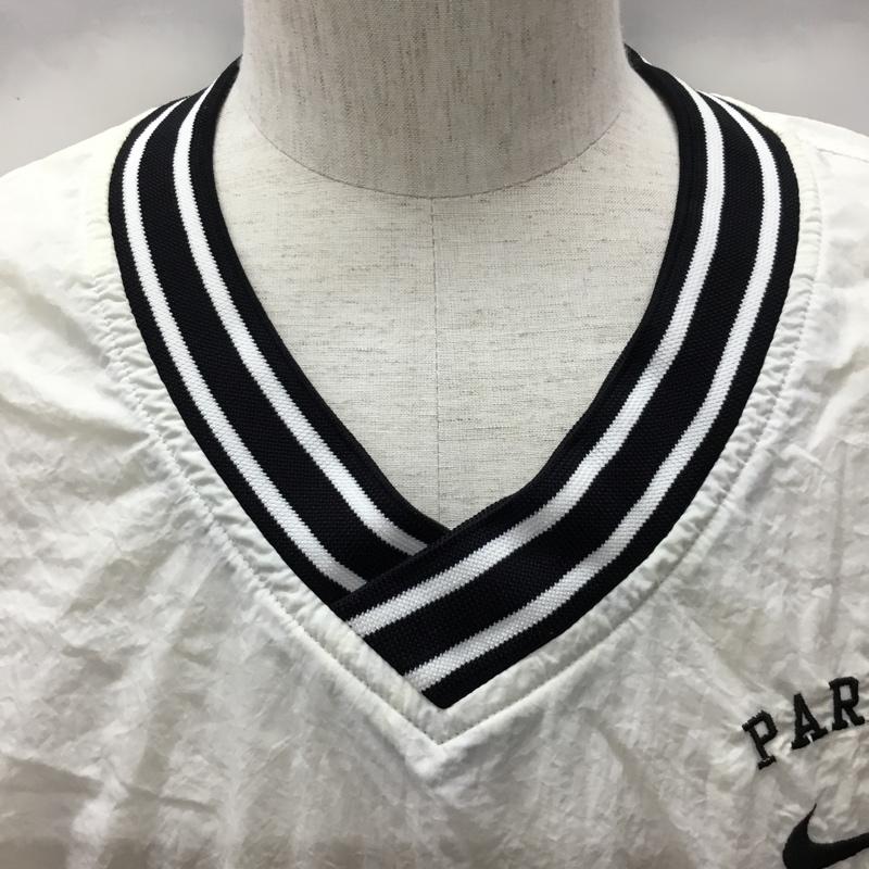 ナイキ NIKE カットソー 長袖 長袖カットソー Vネックカットソー ロングスリーブカットソー スポーツウェア XL ロゴ、文字 白 / ホワイト /  メンズ USED 古着 中古 10115031