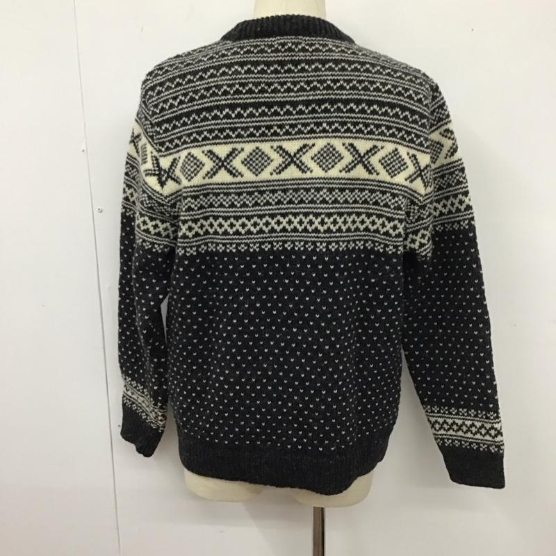 エルエルビーン L.L.Bean ニット、セーター 長袖 M  白 / ホワイト / X 灰 / グレー /  メンズ USED 古着 中古 10111726