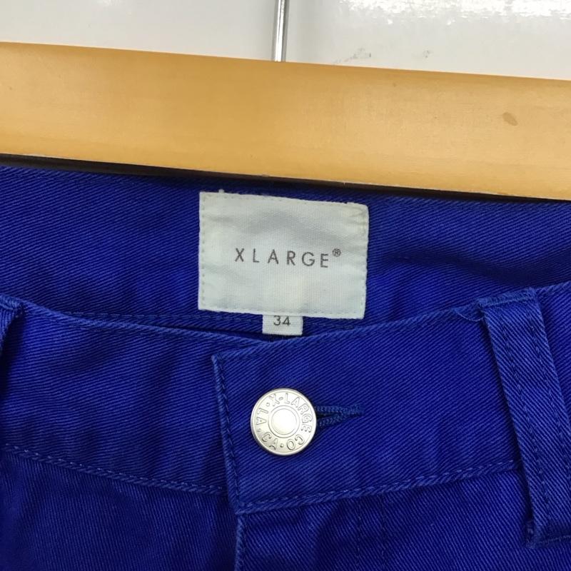 エクストララージ XLARGE パンツ デニム、ジーンズ カジュアルジーンズ カラーパンツ スリムパンツ 34 無地 青 / ブルー /  メンズ USED 古着 中古 10112156
