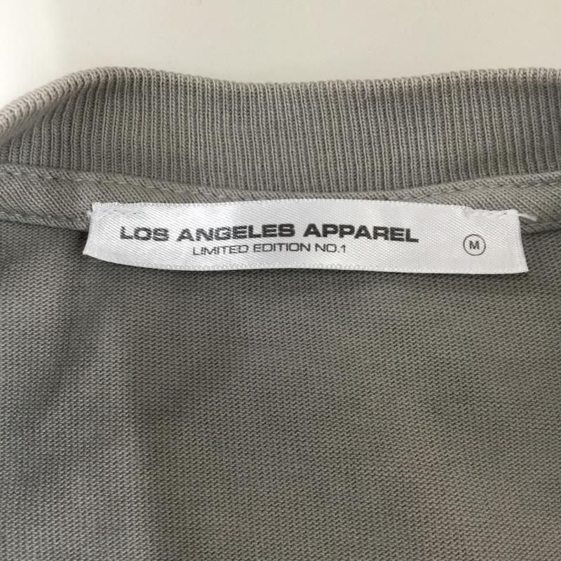 ロサンゼルスアパレル LOS ANGELES APPAREL Tシャツ 半袖 M 無地 灰 / グレー /  メンズ USED 古着 中古 10106293