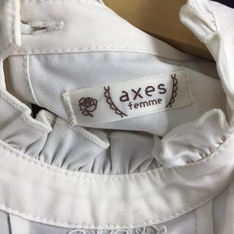 アクシーズファム axes femme ワンピース ロングスカート 長袖ロングワンピース シャツワンピース フレアスカート FREE ストライプ 紫 / パープル /  レディース USED 古着 中古 10149040