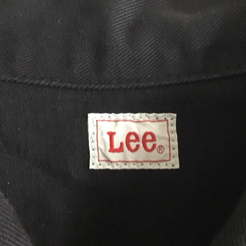 リー Lee ジャケット、上着 ジャケット、ブレザー lm2217 オーバーサイズデニムツイルライダージャケット Gジャン カジュアルジャケット L 無地 黒 / ブラック /  メンズ USED 古着 中古 10107242