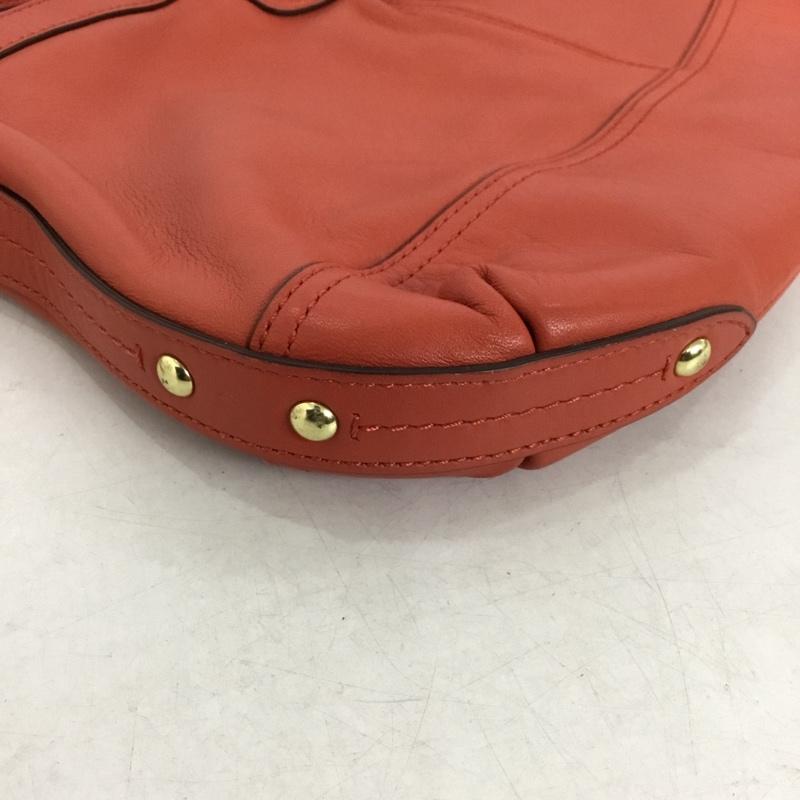 コーチ COACH ショルダーバッグ ショルダーバッグ F24404 レザー ロゴ、文字 橙 / オレンジ /  レディース USED 古着 中古 10144889