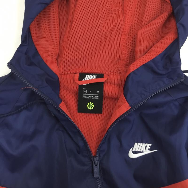 ナイキ NIKE ジャケット、上着 ジャケット、ブレザー DA0002-657 M ロゴ、文字 赤 / レッド / X 紺 / ネイビー /  メンズ USED 古着 中古 10131961