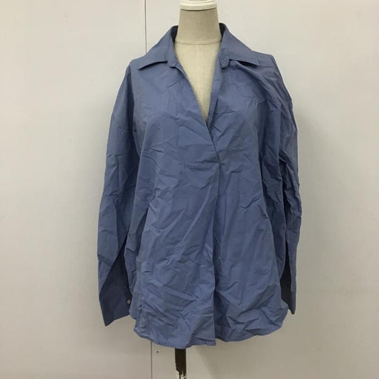 オペークドットクリップ OPAQUE.CLIP シャツ、ブラウス 長袖 M 無地 水色 / ライトブルー /  レディース USED 古着 中古 10105887