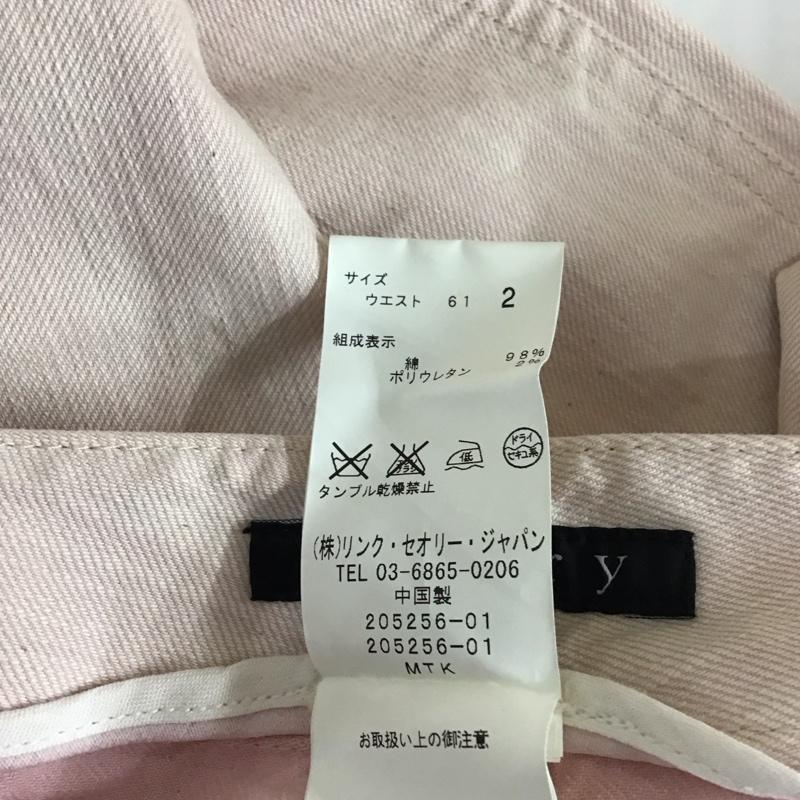セオリー theory パンツ デニム、ジーンズ 01-2106438 カーゴデニム 2 無地 桃 / ピンク /  レディース USED 古着 中古 10120590