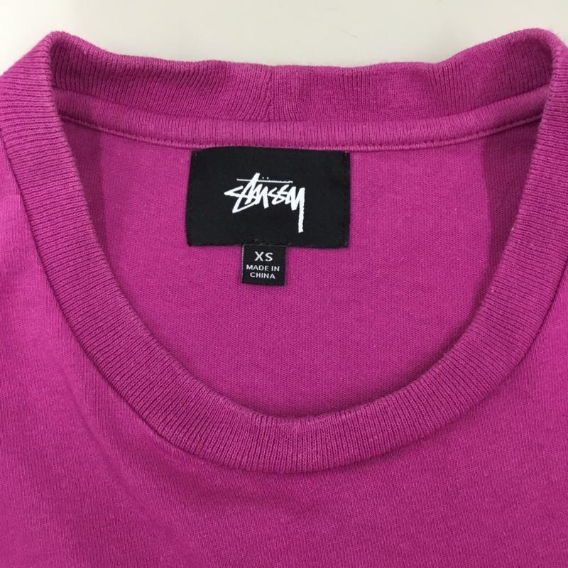 ステューシー STUSSY Tシャツ 半袖 XS ロゴ、文字 紫 / パープル /  メンズ USED 古着 中古 10113436