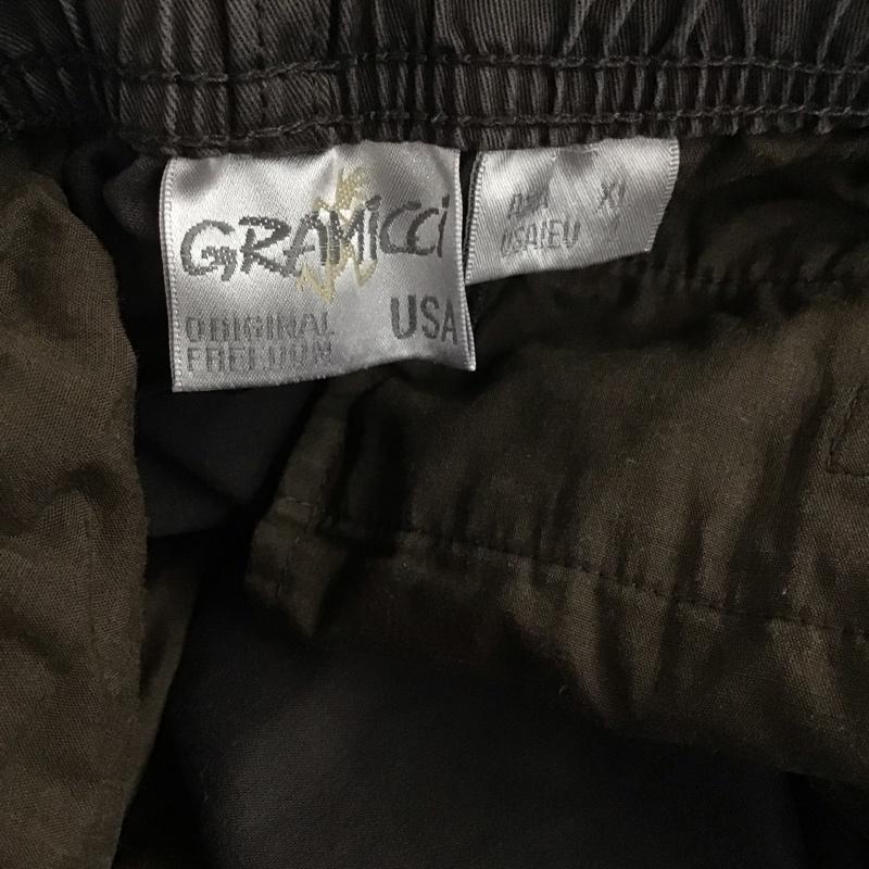 グラミチ GRAMICCI パンツ ワークパンツ、ペインターパンツ 0816-fdj ストレッチニューナローパンツ ワークパンツ XL ロゴ、文字 黒 / ブラック /  メンズ USED 古着 中古 10142379