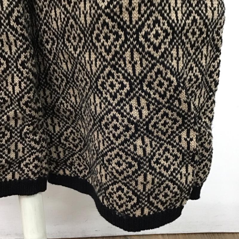 フリークスストア FREAK S STORE ボトムス ボトムス 213-3424 ニットパンツ フレアパンツ FREE 総柄 黒 / ブラック / X ベージュ / ベージュ /  レディース USED 古着 中古 10122148