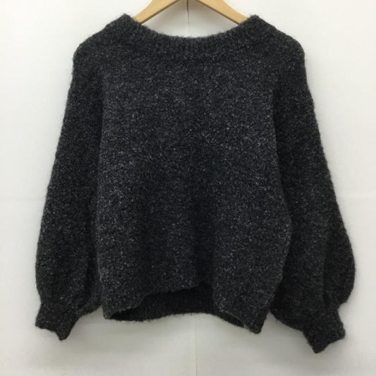 プードゥドゥ poudoudou ニット、セーター 長袖 FREE 無地 ダークグレー / ダークグレー /  レディース USED 古着 中古 10144633