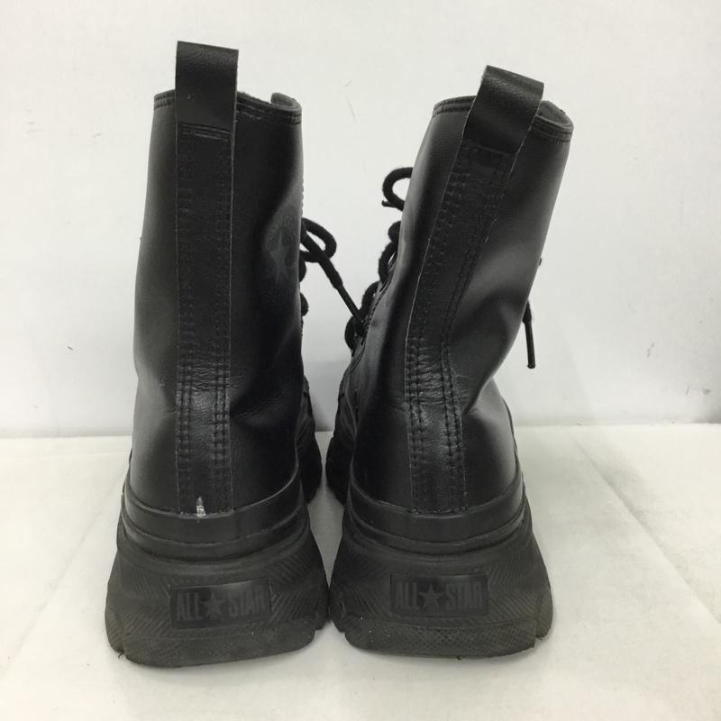 コンバース CONVERSE スニーカー スニーカー 1SD544 ALL STAR R TREKWAVE SL SHIN-HI 23.5cm 厚底 23.5cm ロゴ、文字 黒 / ブラック /  レディース USED 古着 中古 10148635