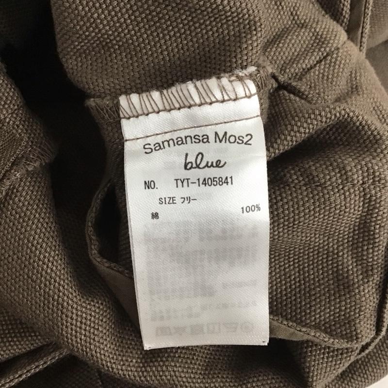 サマンサモスモスブルー Samansa Mos2 blue ワンピース・ドレス・オールインワン ワンピース・ドレス・オールインワン オールインワン ノースリーブ ワイドパンツ FREE 無地 茶 / ブラウン /  レディース USED 古着 中古 10142042