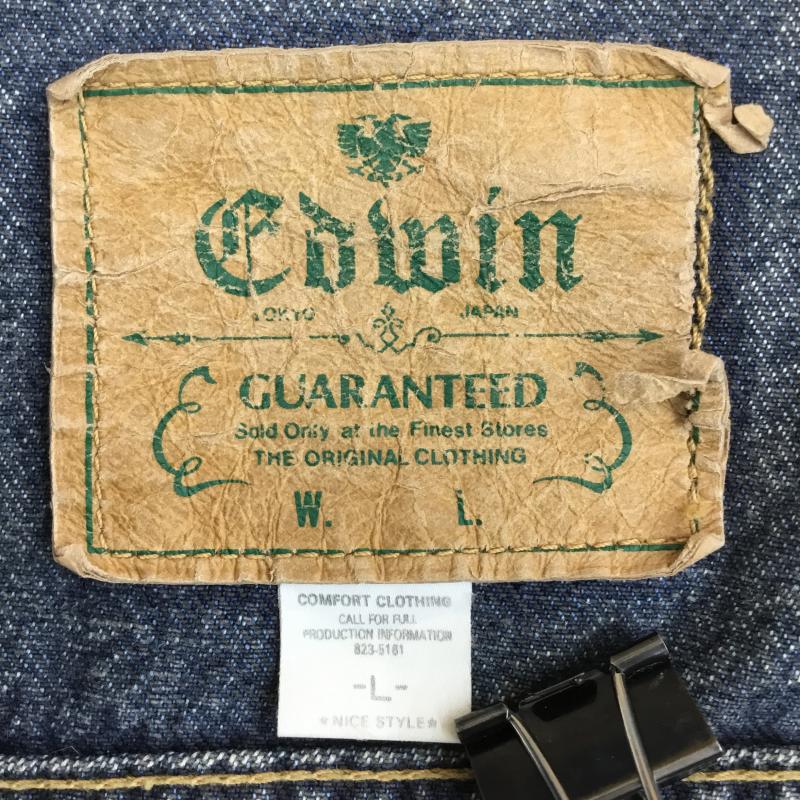 エドウィン EDWIN ジャケット、上着 ジャケット、ブレザー デニムジャケット L 無地 青 / ブルー /  メンズ USED 古着 中古 10135987
