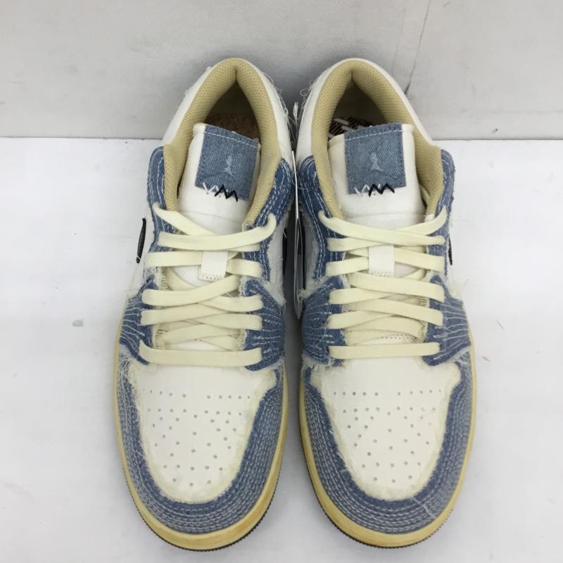 ナイキ NIKE スニーカー スニーカー FN7670-493 Nike Air Jordan 1 Low SE World Make Japan 27.0cm ロゴ、文字 X 刺繍 白 / ホワイト / X 青 / ブルー /  メンズ USED 古着 中古 10112690