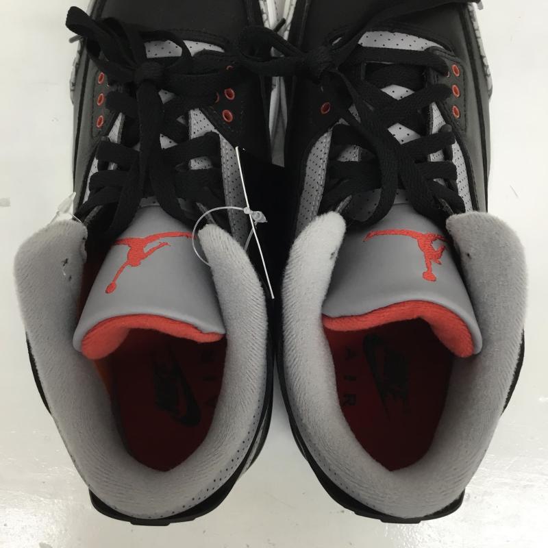 ナイキ NIKE スニーカー スニーカー DN3707-010 Air Jordan 3 Retro Black Cement 27.5cm  黒 / ブラック /  メンズ USED 古着 中古 10129380