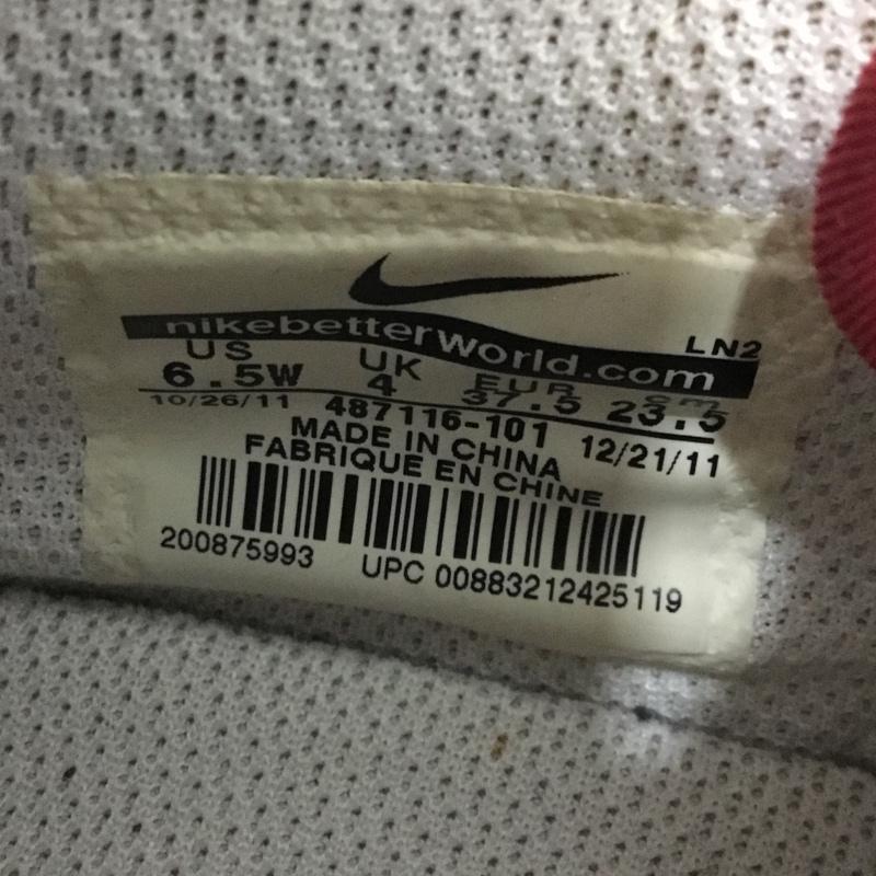 ナイキ NIKE スニーカー スニーカー 487116-101 ゴルフシューズ 23.5cm 23.5cm ロゴ、文字 白 / ホワイト / X 黒 / ブラック / X 桃 / ピンク /  レディース USED 古着 中古 10148802