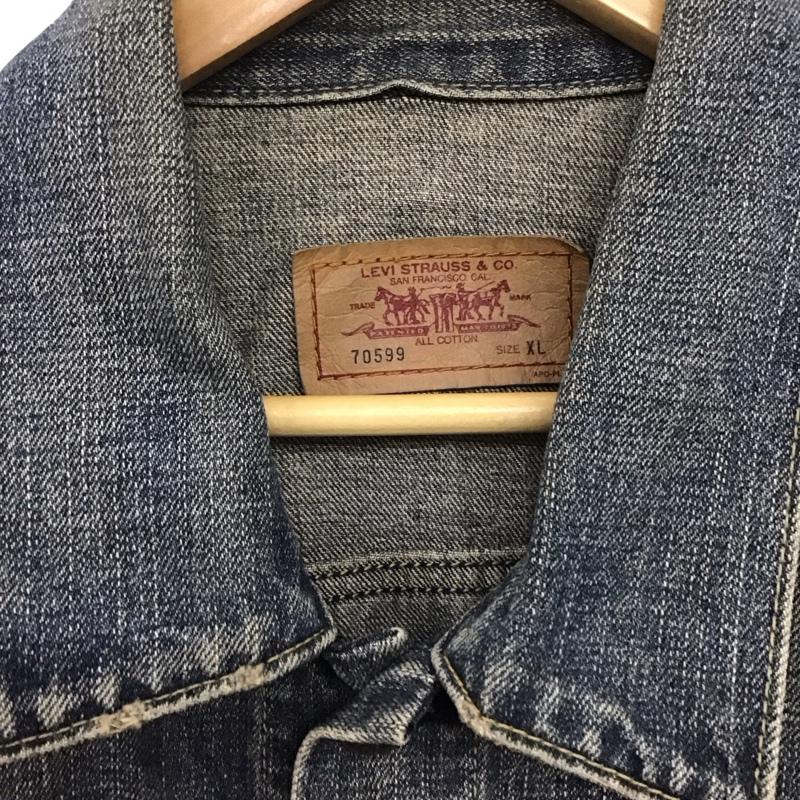 リーバイストラウスアンドコー Levi Strauss & co. ジャケット、上着 ジャケット、ブレザー デニムジャケット Gジャン アウター カジュアルジャケット XL 無地 インディゴ / インディゴ /  メンズ USED 古着 中古 10135949