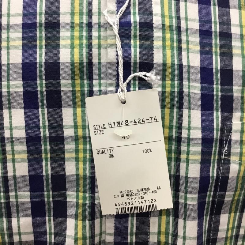 マッキントッシュフィロソフィー MACKINTOSH PHILOSOPH シャツ、ブラウス 長袖 H1M48-424-74 コットン タグ付き 40 チェック マルチカラー / マルチカラー /  メンズ USED 古着 中古 10111591