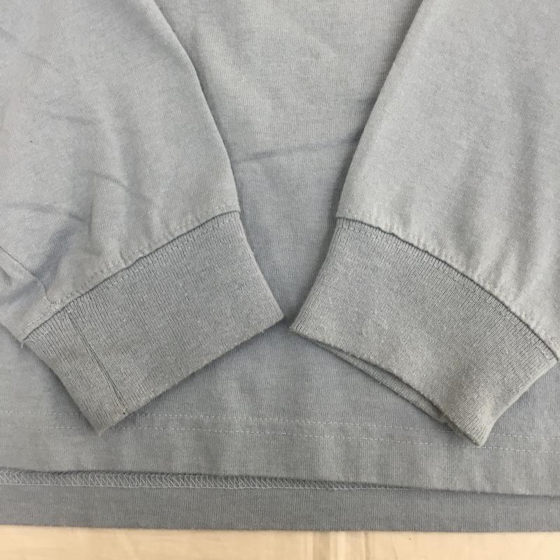 カーハート Carhartt カットソー 長袖 XL ロゴ、文字 水色 / ライトブルー /  メンズ USED 古着 中古 10145813