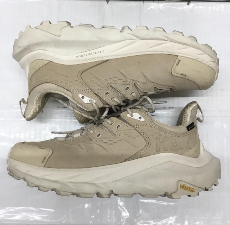 ホカオネオネ HOKA ONEONE スニーカー スニーカー 1130530 KAHA 2 LOW GTX 27.5cm 箱有 トレッキング 27.5cm ロゴ、文字 ベージュ / ベージュ /  メンズ USED 古着 中古 10117612