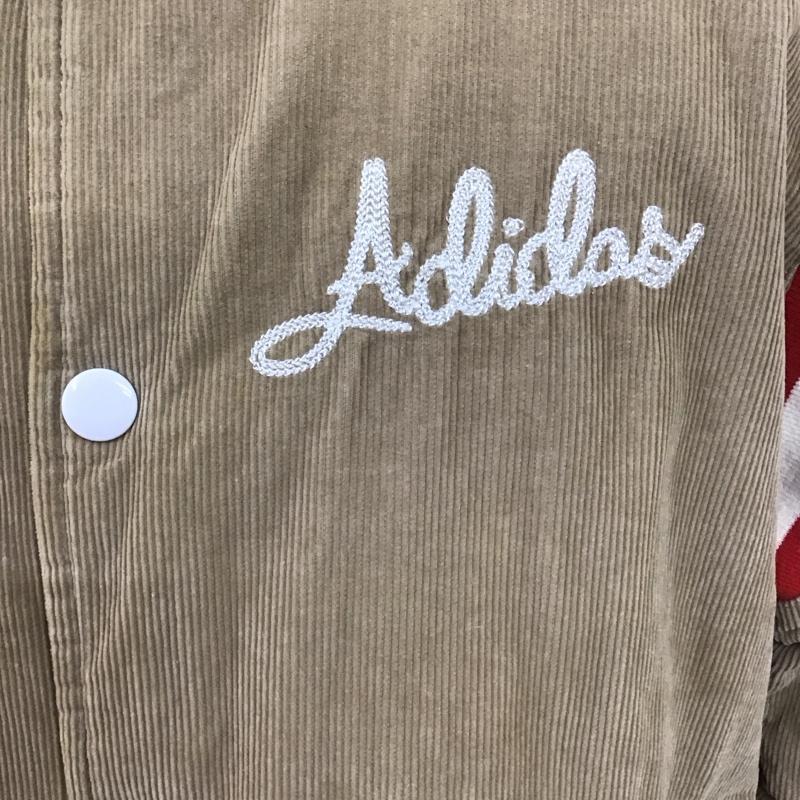 アディダス adidas ジャケット、上着 ジャンパー、ブルゾン M69398 コーデュロイジャケット 無地 ベージュ / ベージュ /  メンズ USED 古着 中古 10124852