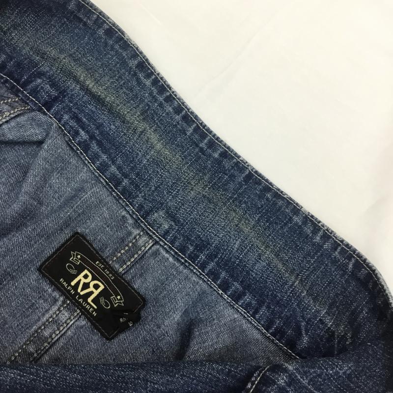 ダブルアールエル RRL ジャケット、上着 ジャケット、ブレザー リミテッドエディション カバーオール M ダメージ加工 インディゴ / インディゴ /  メンズ USED 古着 中古 10108101
